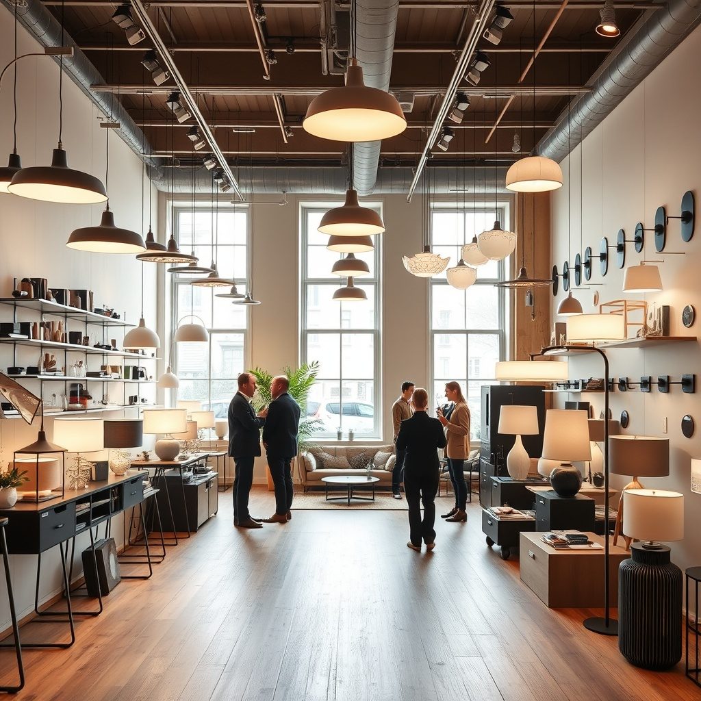 Elegant lighting display in a modern home
