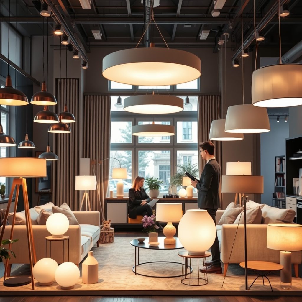 Lighting showroom display
