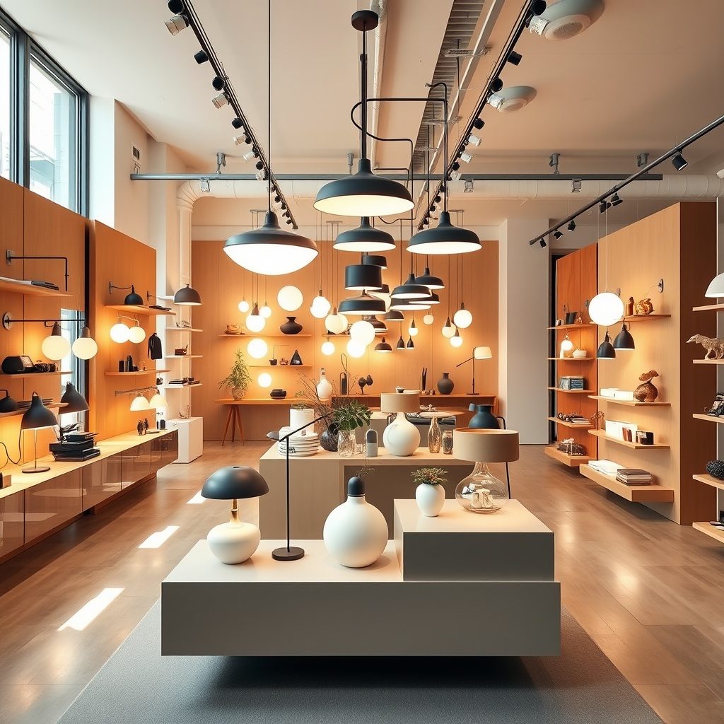Lighting showroom in Zurich