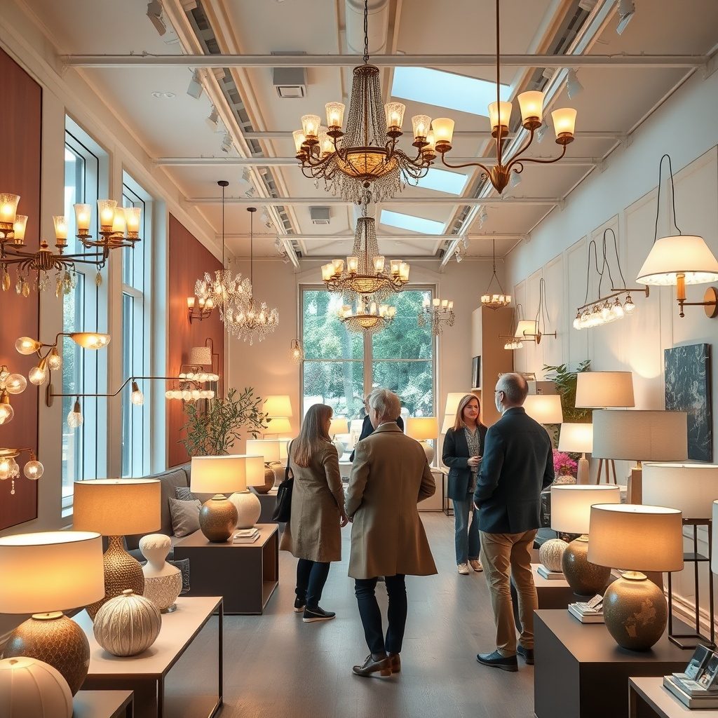 Lighting showroom display